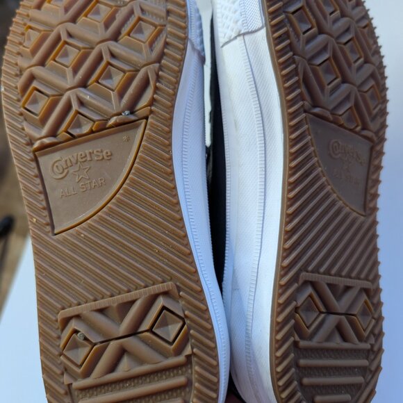 Like new black leather Converse Chuck Taylor All Star high-top sneakers - size 8 - Picture 15 of 17